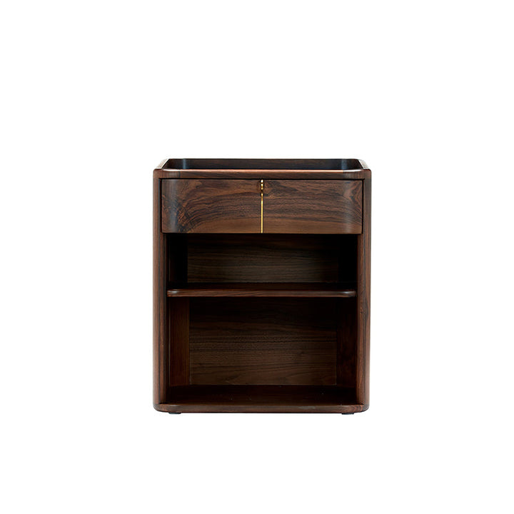 Axel 1-Drawer Nightstand - Walnut