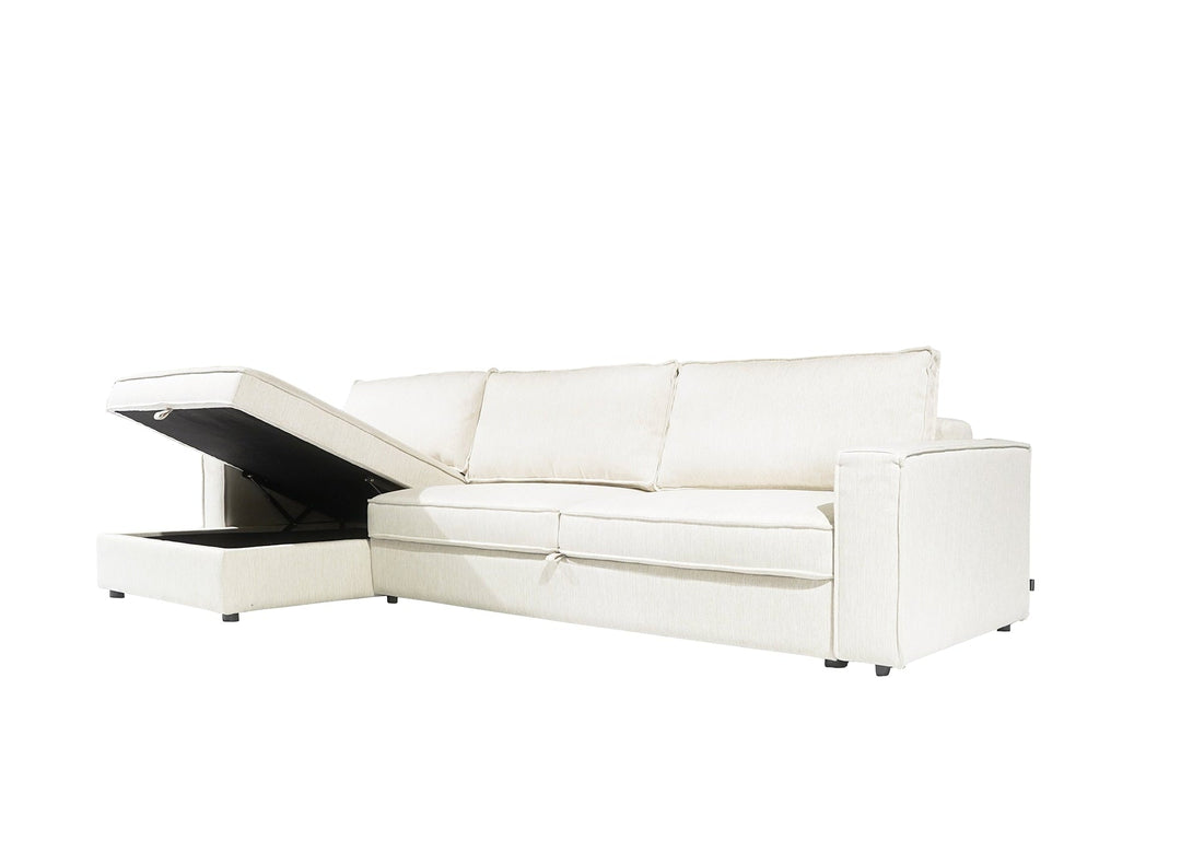 Camille 3L + Chaise Right W/Storage Cube (Set)
