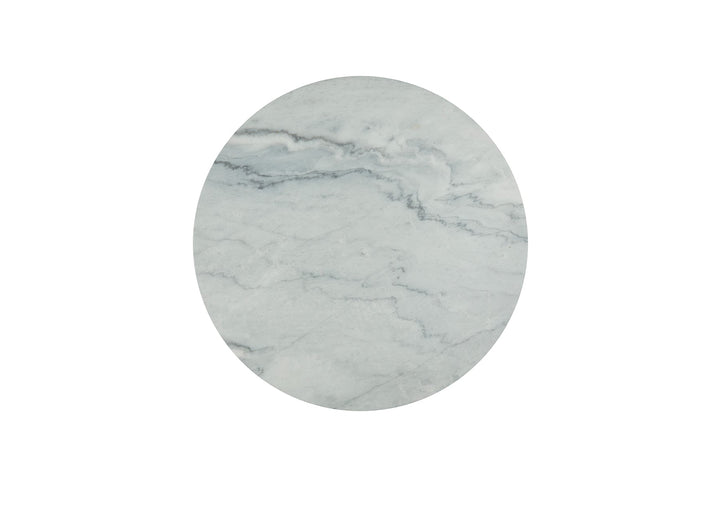 Cone End Table - Matte Grey Marble