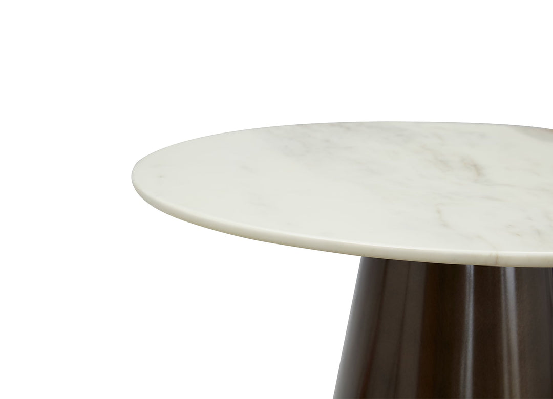 Cone Marble-Top Dining Table - Round