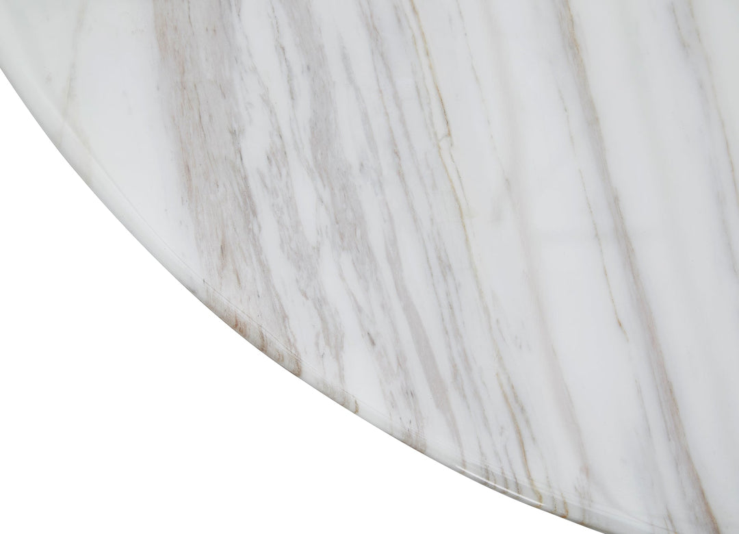 Cone Marble-Top Dining Table - Round