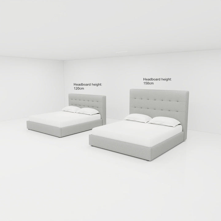 Duval Tuft Bed (150Cm Headboard) - Queen