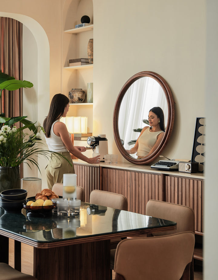 Hotel Paradiso Round Oversized Mirror