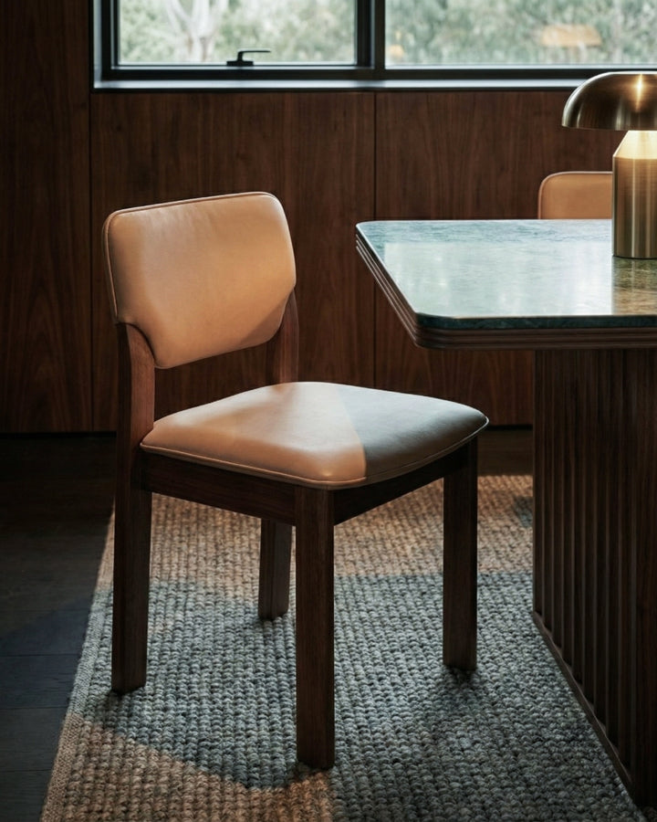 Hotel Paradiso Leather Dining Side Chair