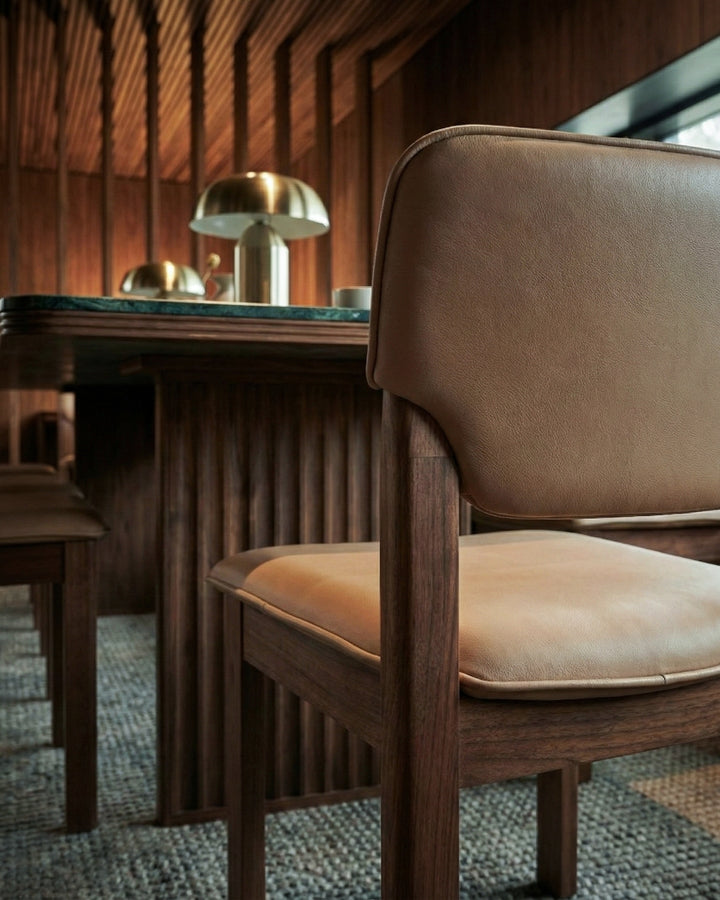Hotel Paradiso Leather Dining Side Chair
